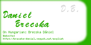 daniel brecska business card